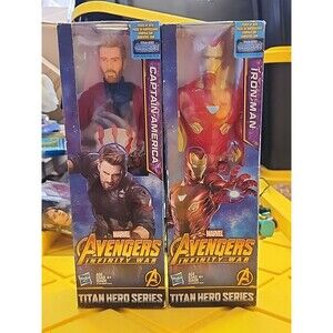 Lot Of 2 Marvel Infinity War Titan Hero Iron Man Captain America New Sealed